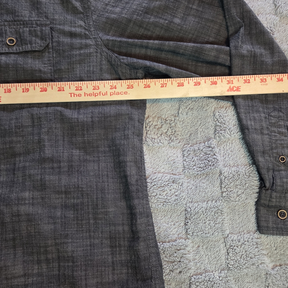 Original Weatherproof Vintage Men's XXL Black Cotton Button Down Shirt - Picture 4 of 10
